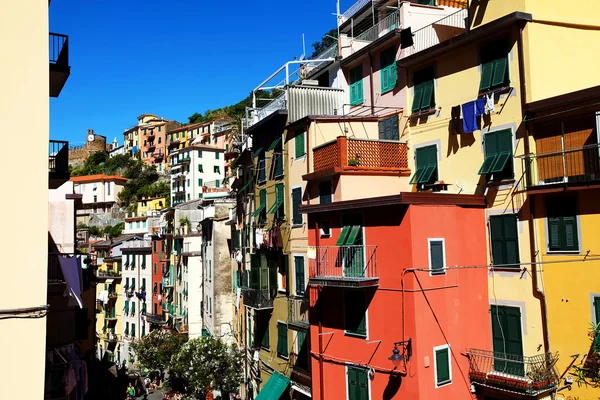 Riomaggiore Köyü, Cinque Terre, İtalya — Stok fotoğraf