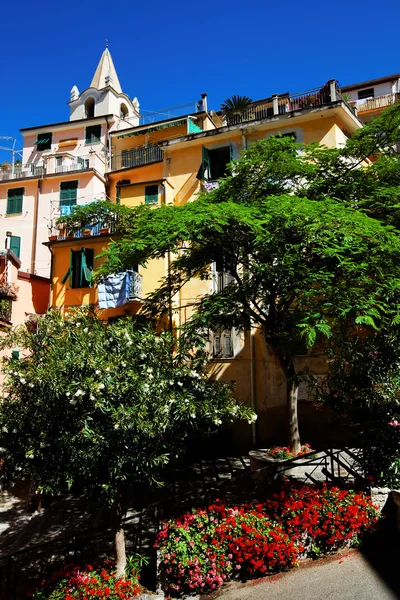 Landsbyen Riomaggiore, Cinque Terre, Italia – stockfoto