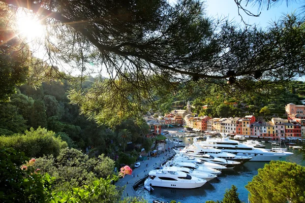 Portofino Köyü, ligurian kıyısında, İtalya — Stok fotoğraf