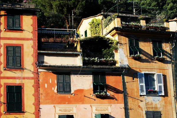 Portofino Köyü, ligurian kıyısında, İtalya — Stok fotoğraf