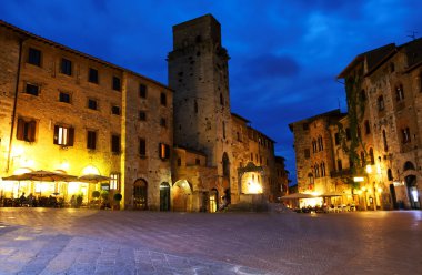 San Gimignano Ortaçağ Köyü, İtalya, Avrupa