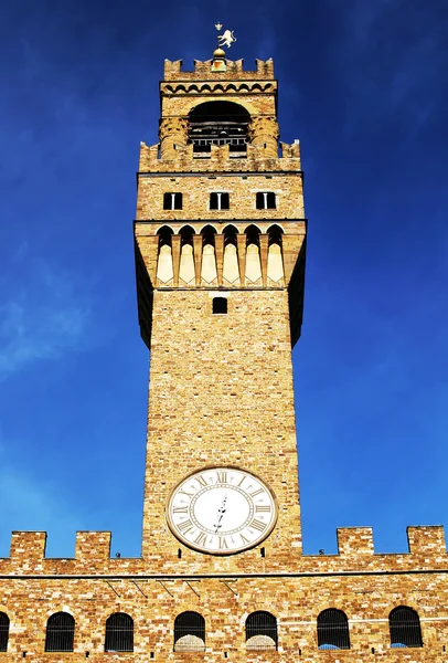 Το Palazzo vecchio, Φλωρεντία, Τοσκάνη, Ιταλία — Φωτογραφία Αρχείου