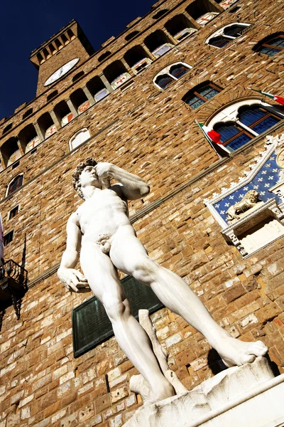 Палаццо Веккьо, Флоренция, Тоскана, Италия — стоковое фото