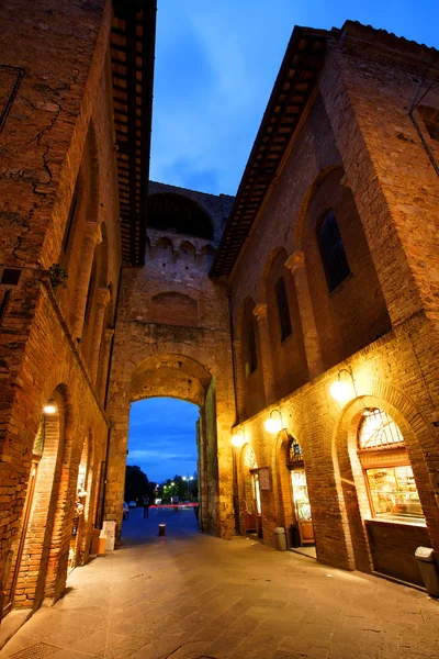San Gimignano Borgo Medievale, Italia, Europa — Foto Stock
