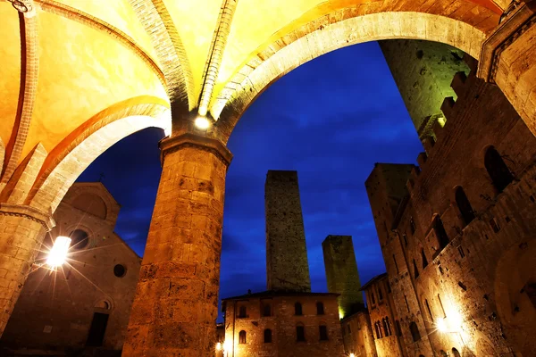 San Gimignano Medieval Village, Italy, Europe — Stock Photo, Image