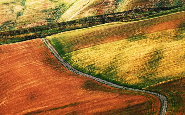 Landschappelijk uitzicht op het typische Toscaanse landschap, Italië — Stockfoto