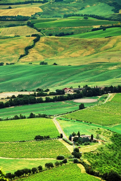 Scenic view of typical Tuscany landscape, Italy — Stock Photo, Image