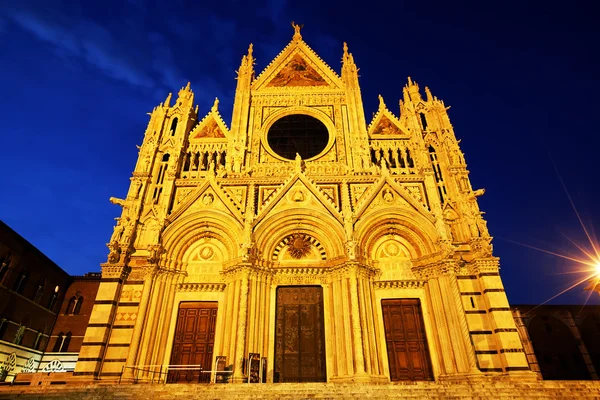 Catedral de Siena Santa Maria, Toscana, Itália — Fotografia de Stock