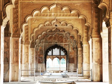Delhi, Hindistan lal qila - kırmızı kale mimari detay