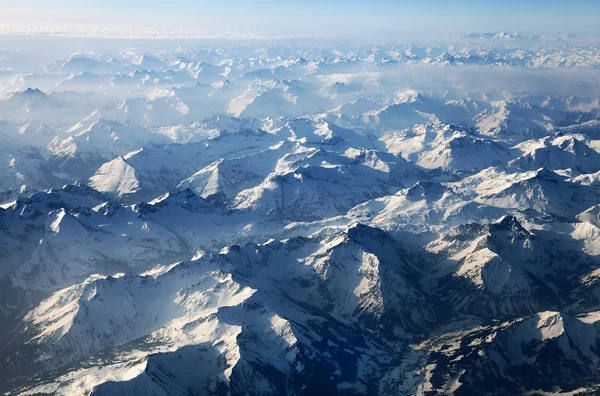 Alpes austríacos vistos desde el avión —  Fotos de Stock
