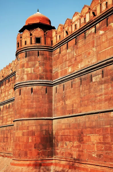 Architektonický detail lal qila - červené pevnosti v Dillí, Indie — Stock fotografie