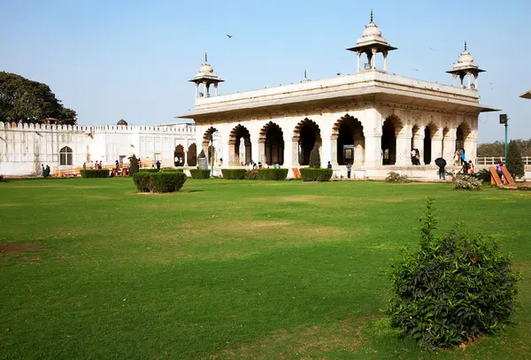 Detalle arquitectónico de Lal Qila - Fuerte Rojo en Delhi, India —  Fotos de Stock