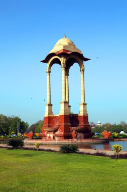 Hindistan kapı, yeni delhi yakınlarında gölgelik