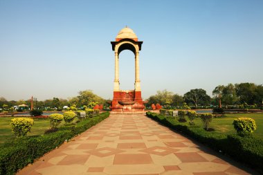 Hindistan kapı, yeni delhi yakınlarında gölgelik