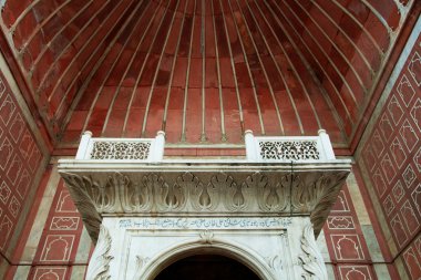 mimari detay jama masjid Camisi, eski delhi, Hindistan.