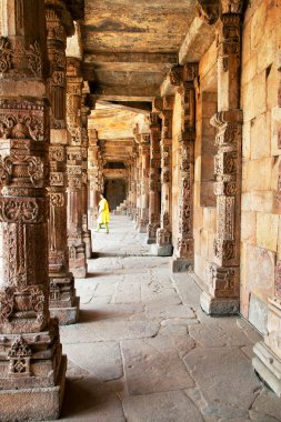 Zoolojik (Şah) minar, dünya ve Türkiye, kırmızı kumtaşı ve mermer 1199 yılında inşa en yüksek Minare en yüksek müstakil taş kule. UNESCO dünya mirası. Hindistan