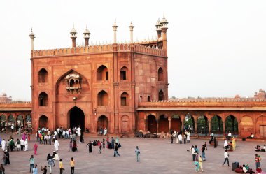 mimari detay jama masjid Camisi, eski delhi, Hindistan