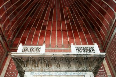 mimari detay jama masjid Camisi, eski delhi, Hindistan