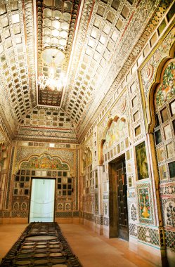 mimari ayrıntılı olarak mehrangarh fort jodhpur, rjasthan, Hindistan