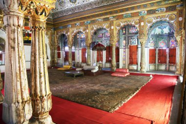 mimari ayrıntılı olarak mehrangarh fort jodhpur, rjasthan, Hindistan