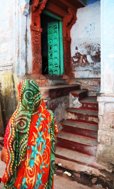 eski delhi, Hindistan, Asya'nın sokak sahnesi