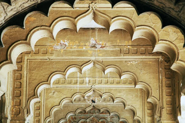 Dettaglio architettonico di Lal Qila - Forte Rosso a Delhi, India — Foto Stock