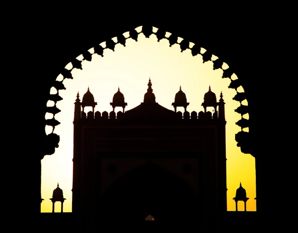 Fatehpur Σικρί, Ινδία, χτισμένο από τον μεγάλο mughal αυτοκράτορα, akbar αρχίζει το 1570 — Φωτογραφία Αρχείου
