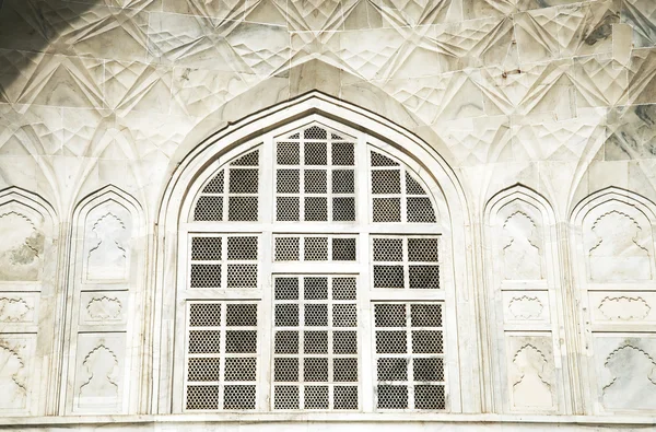 Fehér márvány Taj Mahal, Agra, India Uttar Pradesh — Stock Fotó