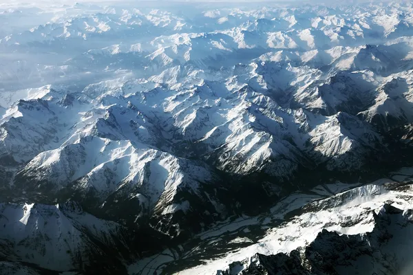 Alpes autrichiennes vues de l'avion — Photo