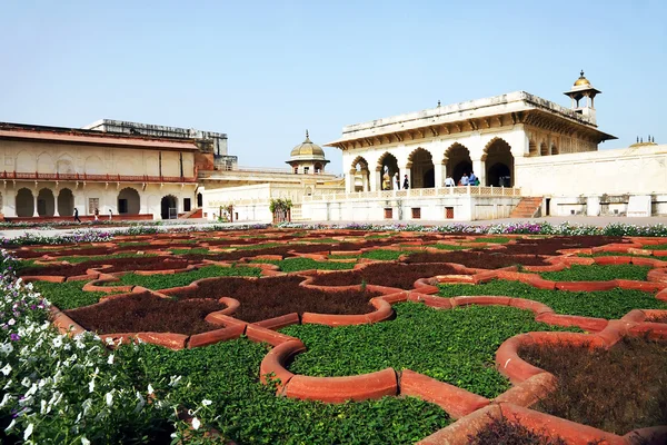 Mármore branco Taj Mahal na Índia, Agra, Uttar Pradesh — Fotografia de Stock