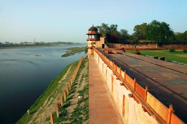 Agra Red Fort, sebuah Situs Warisan Dunia Unesco — Stok Foto