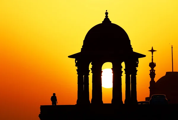 Indian Government buildings, Raj Path, New Delhi, India — Stock Photo, Image