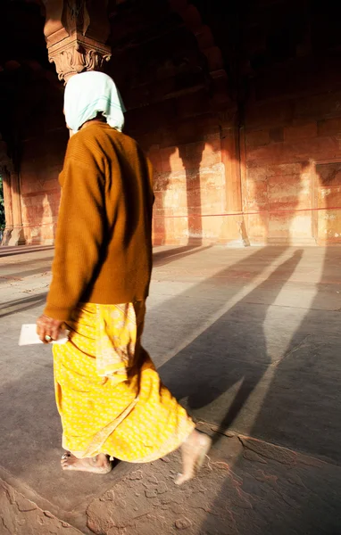 Delhi, Hindistan lal qila - kırmızı kale mimari detay — Stok fotoğraf