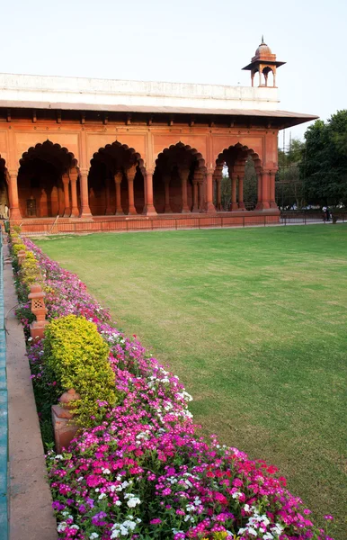Detalle arquitectónico de Lal Qila - Fuerte Rojo en Delhi, India — Foto de Stock