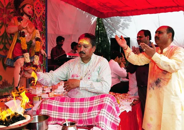 Holi festiva boya kaplı — Stok fotoğraf