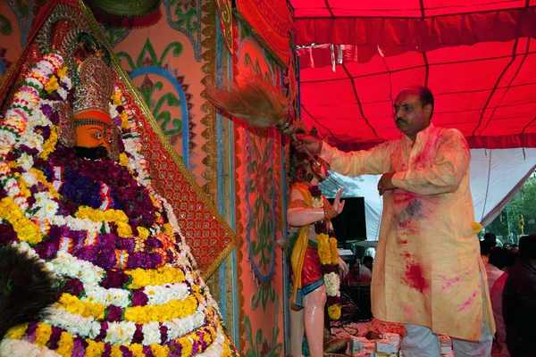 Farbe auf holi festiva — Stockfoto