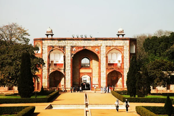 Humayun's tomb, delhi, india - het graf van tweede mughal keizer — Stockfoto