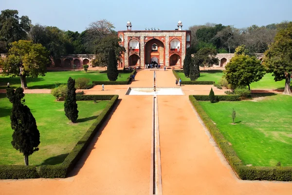 Humayun's tomb, delhi, india - het graf van tweede mughal keizer — Stockfoto