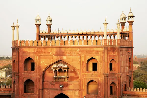 Detalu architektonicznego jama masjid Meczet, starego delhi, Indie — Zdjęcie stockowe