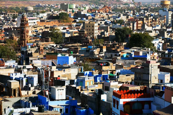 Jodhpur de "blauwe stad" in rajasthan, india — Stockfoto
