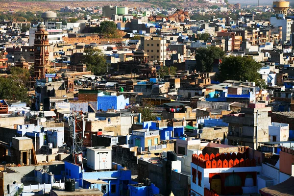 Jodhpur la "ville bleue" au Rajasthan, en Inde — Photo