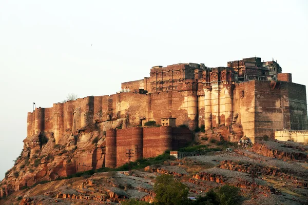 Mehrangarh pevnost a Josef Milan mauzoleum v jodhpur, rajasthan, Indie — Stock fotografie