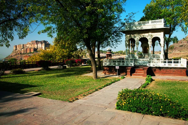 Jaswant Thada mausoléu em Jodhpur, Rajasthan, Índia — Fotografia de Stock