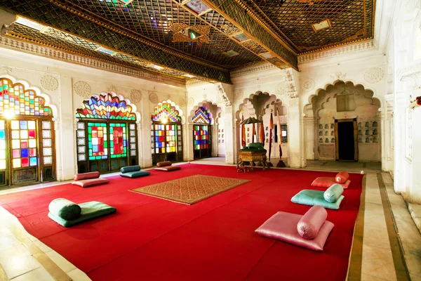 Moti Mahal - El Palacio de las Perlas, Fuerte Mehrangarh, Rajastán, India — Foto de Stock
