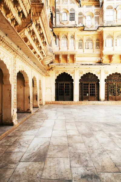 明珠玛哈尔-珍珠宫、 mehrangarh 堡、 拉贾斯坦邦、 印度 — 图库照片