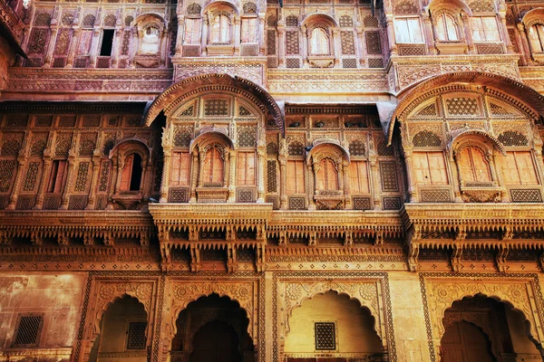 Moti mahal - de parel palace, mehrangarh fort, rajasthan, india — Stockfoto