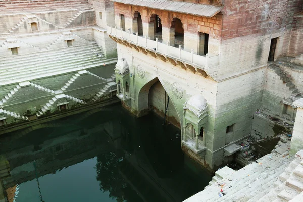 Архитектурные детали в "Голубом городе" Джодхпур, Раджастан, Индия — стоковое фото