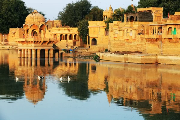 Lago Gadisagar, Jaisalmer, India — Foto Stock