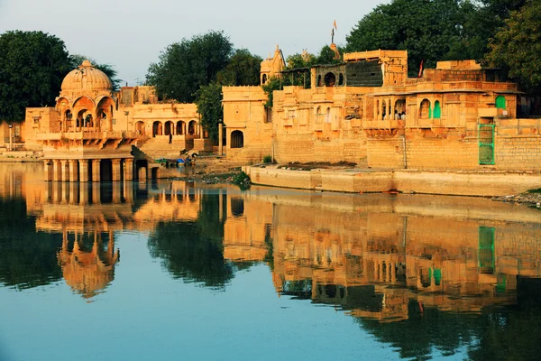 Lago Gadisagar, Jaisalmer, India — Foto Stock