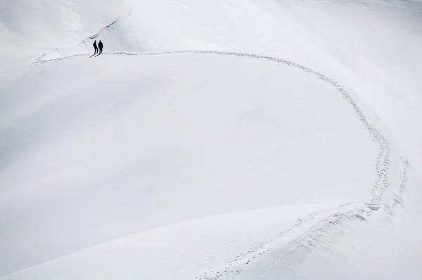 Alpejski krajobraz zimowy — Zdjęcie stockowe
